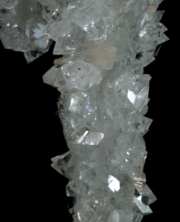 Apophyllite over Quartz from Jalgaon, Maharashtra, India