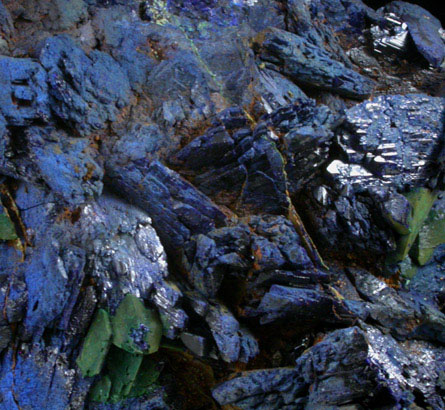 Azurite from Bou Beker Mine, 21 km SSE of Oujda, Errachidia Province, Morocco