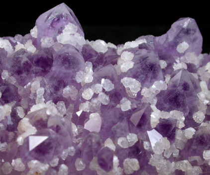Quartz var. Amethyst with Dolomite from Valenciana Mine, Guanajuato, Mexico