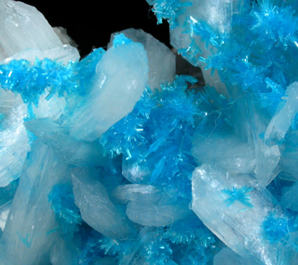 Cavansite on Stilbite from Wagholi Quarry, Maharashtra, India