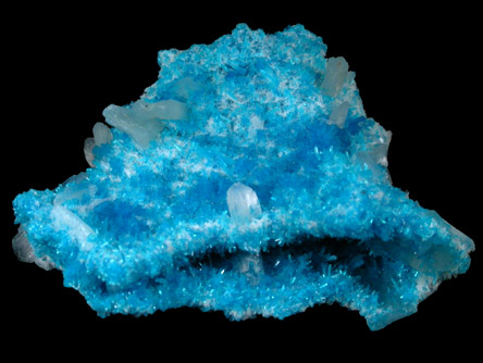 Cavansite on Stilbite from Wagholi Quarry, Maharashtra, India