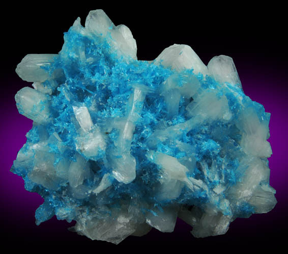 Cavansite with Stilbite-Ca from Wagholi Quarry, Maharashtra, India