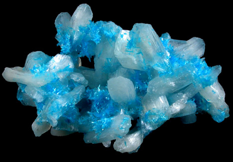 Cavansite with Stilbite-Ca from Wagholi Quarry, Maharashtra, India