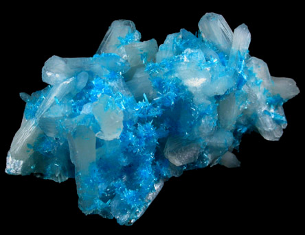 Cavansite with Stilbite-Ca from Wagholi Quarry, Maharashtra, India