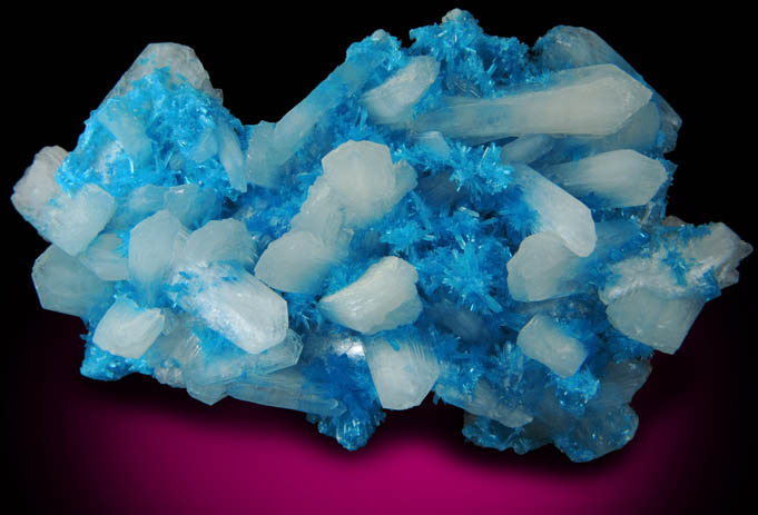 Cavansite with Stilbite-Ca from Wagholi Quarry, Maharashtra, India