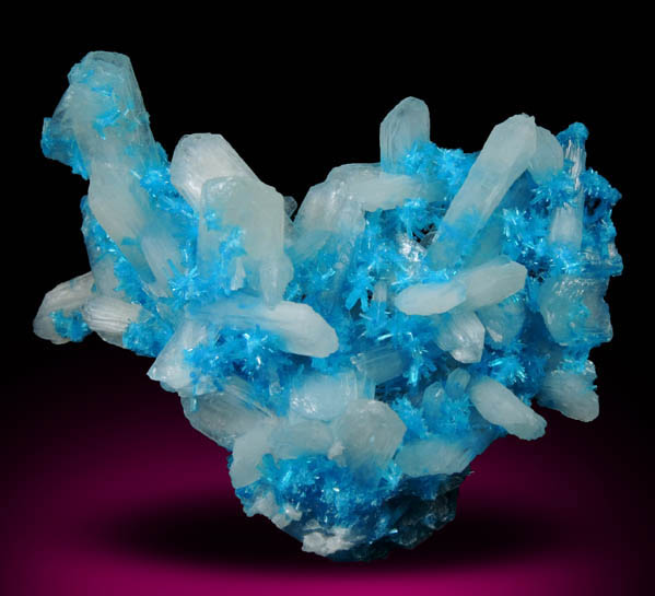 Cavansite with Stilbite-Ca from Wagholi Quarry, Maharashtra, India