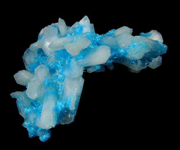 Cavansite with Stilbite-Ca from Wagholi Quarry, Maharashtra, India