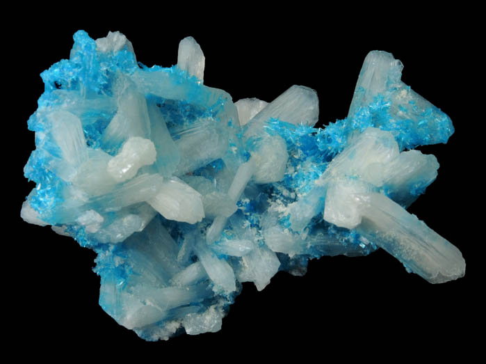 Cavansite with Stilbite-Ca from Wagholi Quarry, Maharashtra, India