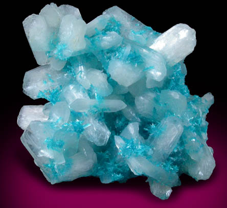 Cavansite with Stilbite-Ca from Wagholi Quarry, Maharashtra, India