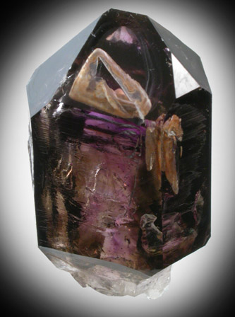 Quartz var. Smoky Amethyst from Tafelkop, Goboboseb Mountains, 27 km west of Brandberg Mountain, Erongo region, Namibia