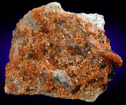 Spessartine Garnet and Smoky Quartz from Tongbei-Yunling District, Fujian Province, China