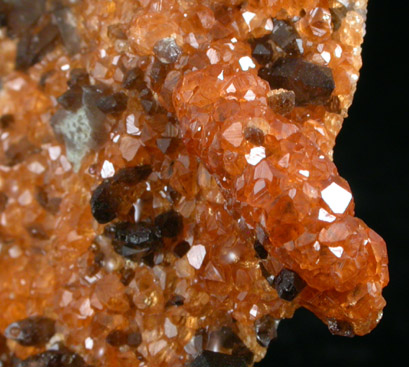 Spessartine Garnet and Smoky Quartz from Tongbei-Yunling District, Fujian Province, China