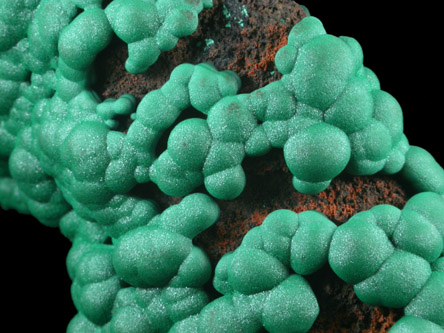 Malachite from Lubumbashi, Katanga Copperbelt, Haut-Katanga Province, Democratic Republic of the Congo