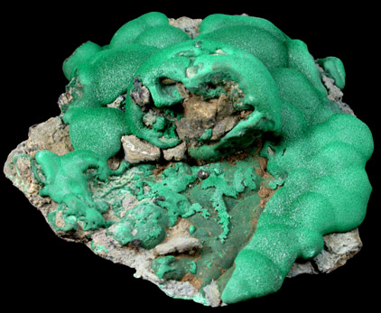 Malachite from Lubumbashi, Katanga Copperbelt, Haut-Katanga Province, Democratic Republic of the Congo