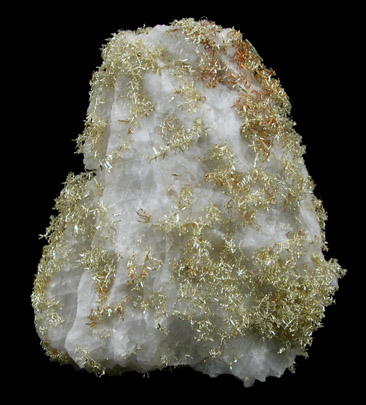 Gold (fine wire crystals) from Olinghouse Mine, 6030 bench, 813 pit, Washoe County, Nevada