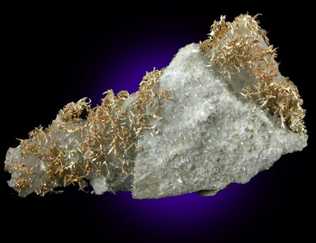 Gold (fine wire crystals) from Olinghouse Mine, 6030 bench, 813 pit, Washoe County, Nevada