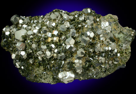 Pyrite with Epidote from Karzamkul Mine, 90 km from Rudniy, Kazakhstan