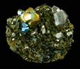 Pyrite with Epidote from Karzamkul Mine, 90 km from Rudniy, Kazakhstan