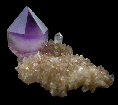 Quartz var. Amethyst from Balkhash Lake, near Preozersk, Karaganda Oblast, Kazakhstan