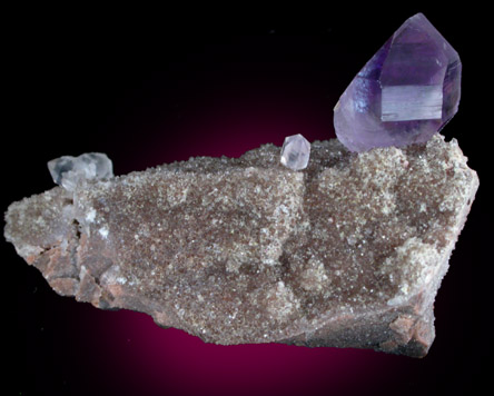 Quartz var. Amethyst from Balkhash Lake, near Preozersk, Karaganda Oblast, Kazakhstan