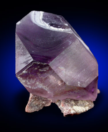 Quartz var. Amethyst with Hyalite Opal from Balkhash Lake, near Preozersk, Karaganda Oblast, Kazakhstan