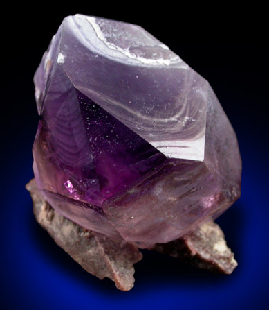 Quartz var. Amethyst with Hyalite Opal from Balkhash Lake, near Preozersk, Karaganda Oblast, Kazakhstan