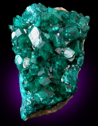 Dioptase from Altyn-Tyube, 66 km east of Karagandy, Karaganda Oblast', Kazakhstan (Type Locality for Dioptase)