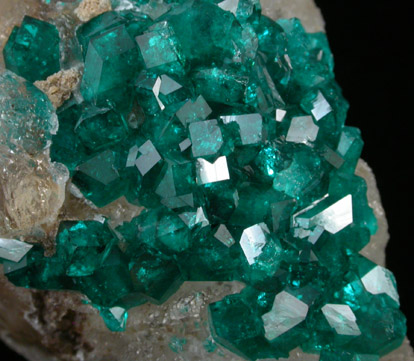 Dioptase from Altyn-Tyube, 66 km east of Karagandy, Karaganda Oblast', Kazakhstan (Type Locality for Dioptase)