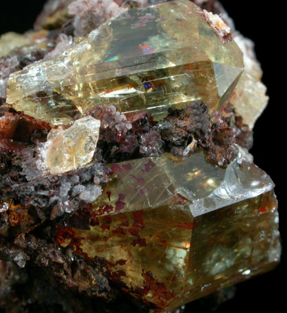 Fluorapatite in Quartz from Cerro de Mercado, Durango, Mexico