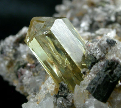 Fluorapatite in Quartz from Cerro de Mercado, Durango, Mexico