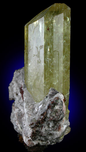 Fluorapatite in Quartz from Cerro de Mercado, Durango, Mexico