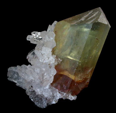 Fluorapatite in Quartz from Cerro de Mercado, Durango, Mexico