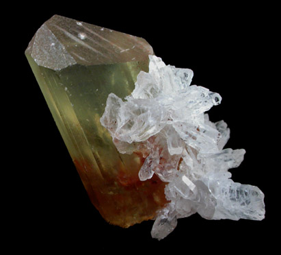 Fluorapatite in Quartz from Cerro de Mercado, Durango, Mexico