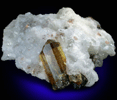 Fluorapatite in Quartz from Cerro de Mercado, Durango, Mexico