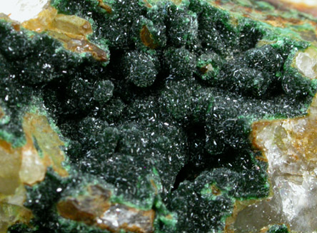 Olivenite from Tolcarne Mine, Cornwall, England