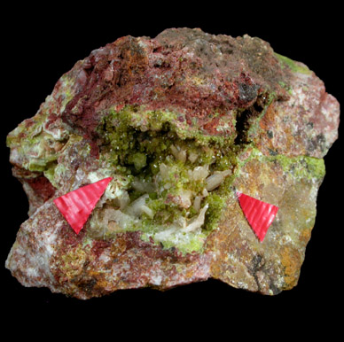 Pyromorphite with Cerussite from Susanna Mine, Leadhills, Lanarkshire, Scotland