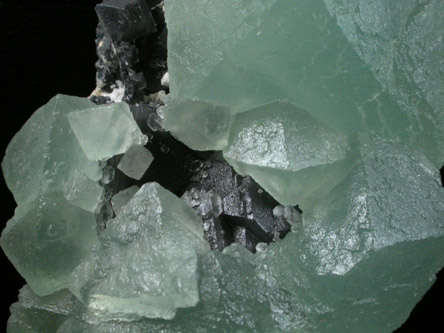 Fluorite on Fluorite from Xianghualing Cassiterite Mine, 32 km north of Linwu, Hunan Province, China