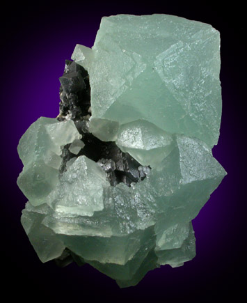 Fluorite on Fluorite from Xianghualing Cassiterite Mine, 32 km north of Linwu, Hunan Province, China