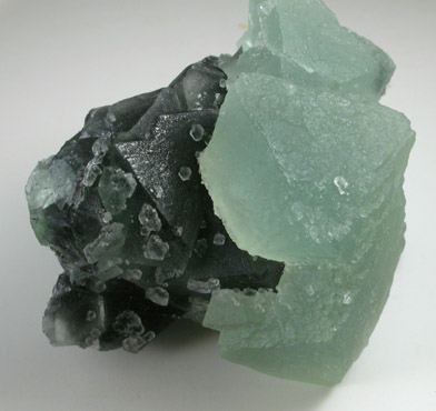 Fluorite on Fluorite from Xianghualing Cassiterite Mine, 32 km north of Linwu, Hunan Province, China
