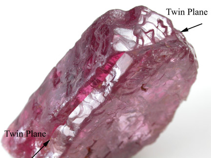 Spinel (twinned crystals) from Pein Pyit, Mogok District, 115 km NNE of Mandalay, Mandalay Division, Myanmar (Burma)