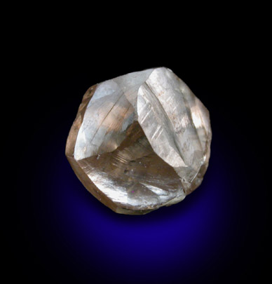 Diamond (1.60 carat macle, twinned crystal) from Kolmanskappe, Namibia