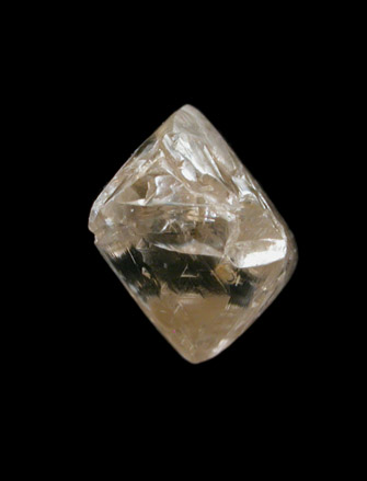 Diamond (0.86 carat octahedral crystal) from Cape Province, South Africa