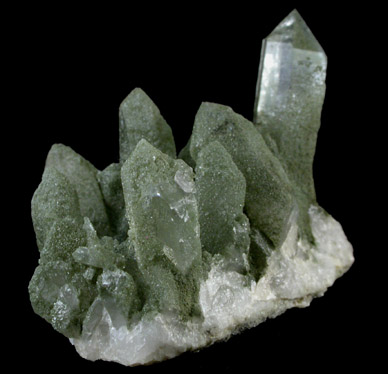 Quartz with Chlorite from Maderanertal, Kanton Uri, Switzerland