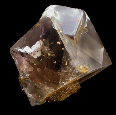 Fluorite (twinned crystals) with Siderite from Boltsburn Mine, Rookhope, County Durham, England