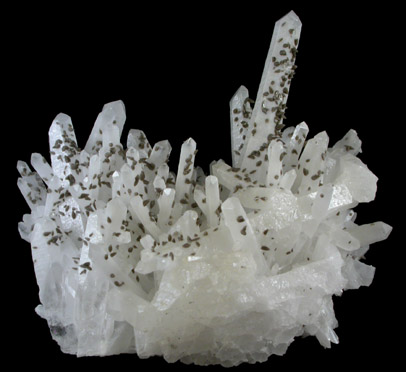 Quartz with Calcite from Camp Bird Mine, Ouray County, Colorado