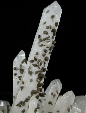 Quartz with Calcite from Camp Bird Mine, Ouray County, Colorado