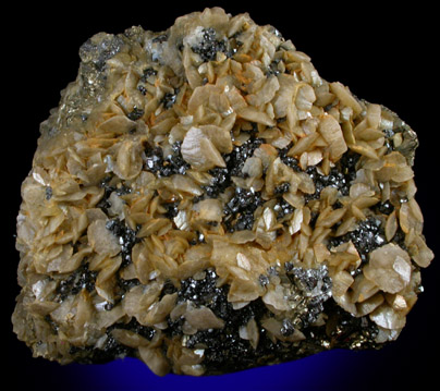 Siderite and Sphalerite var. Marmatite from Gilman Mining District, Eagle County, Colorado
