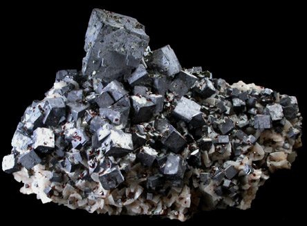 Galena on Dolomite from Treece, Cherokee County, Kansas