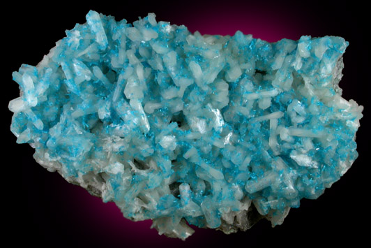 Cavansite on Stilbite from Wagholi Quarry, Maharashtra, India