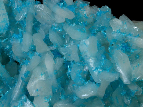 Cavansite on Stilbite from Wagholi Quarry, Maharashtra, India